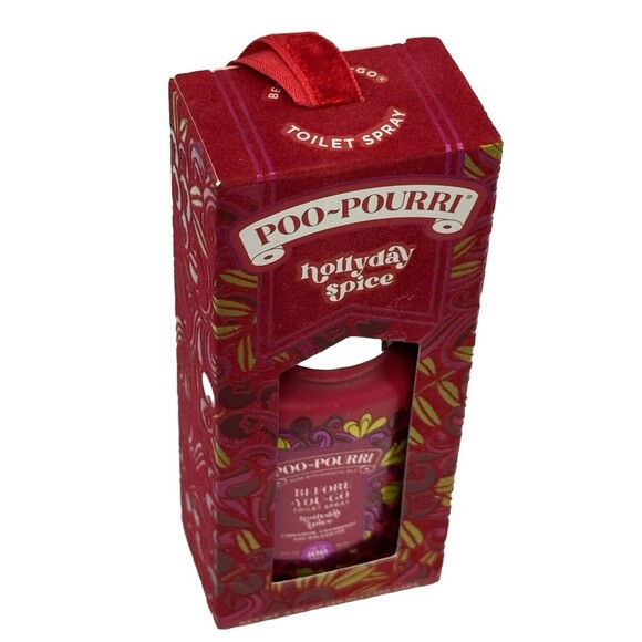 Poo-Pourri Before You Go Toilet Spray Hollyday Spice Odor‎ Eliminator - Picture 4 of 6